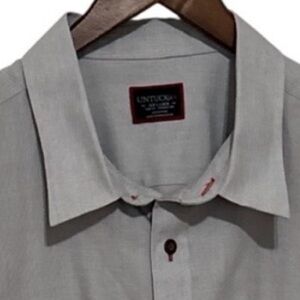 UNTUCKit Men's Rubican WF Gray Dress Shirt